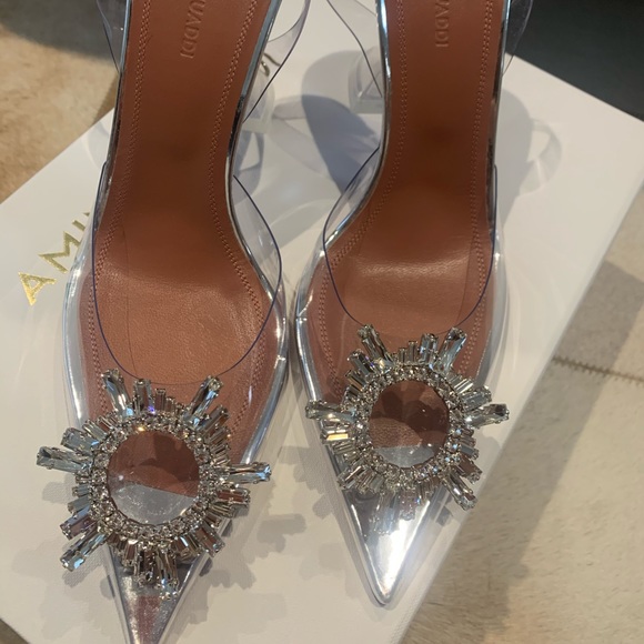 Amina Muaddi Shoes - offer at bundle “Amina muaddi pvc glass he…